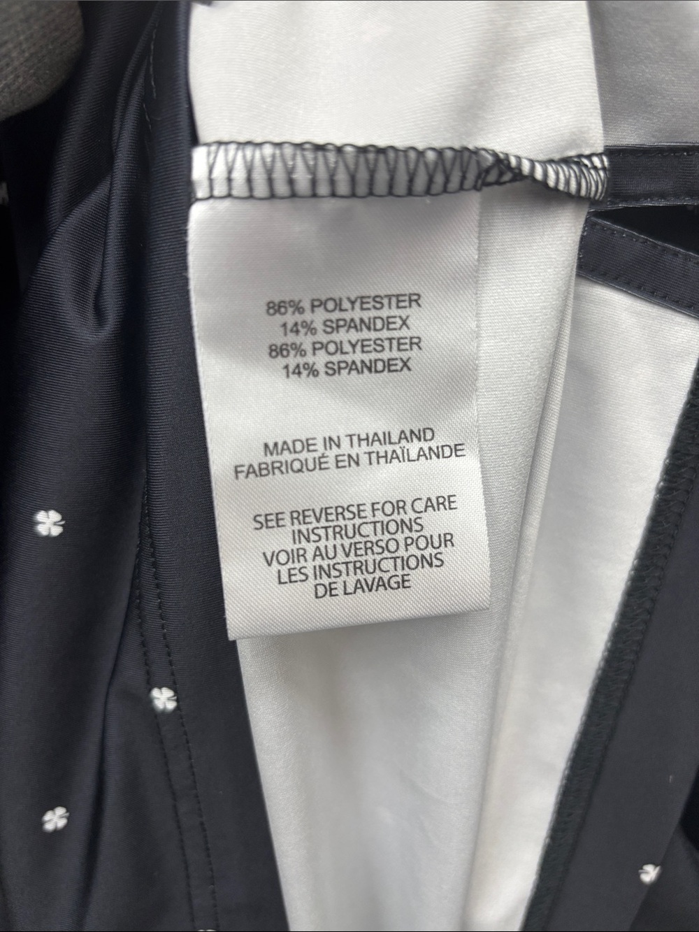 Black Clover XXL Men’s Black Polo with Micro Dot Print - Picture 8 of 9